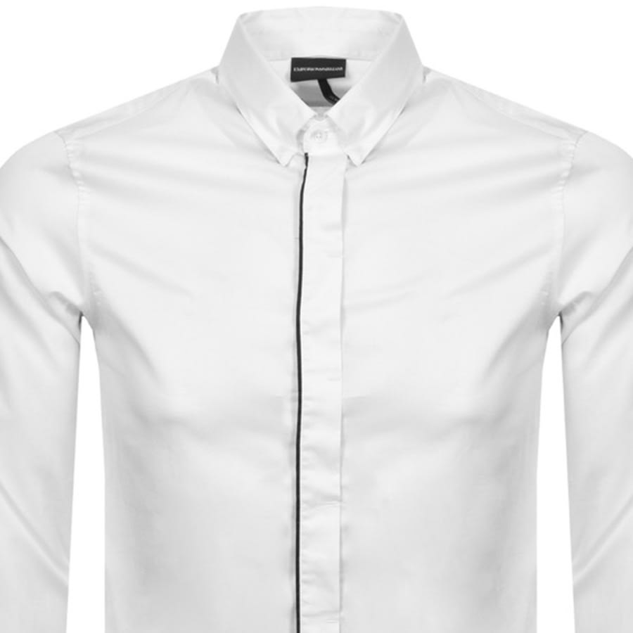 Alternative Image for ProductEmporio Armani Regular Fit Long Sleeved Shirt Whit2